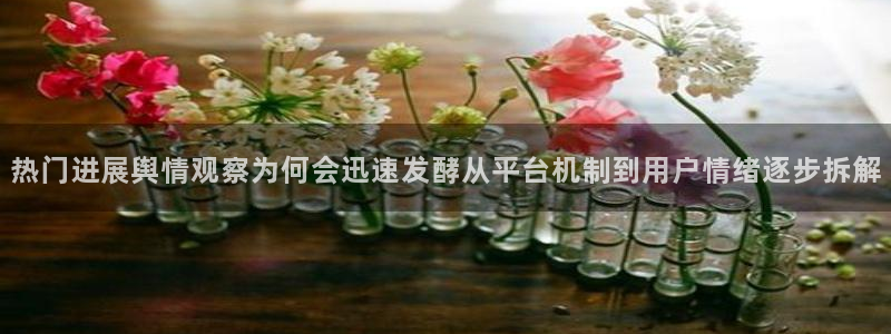 91吃瓜热门热搜：热门进展舆情观察为何会迅速发酵从平台机制到用户情绪逐步拆解