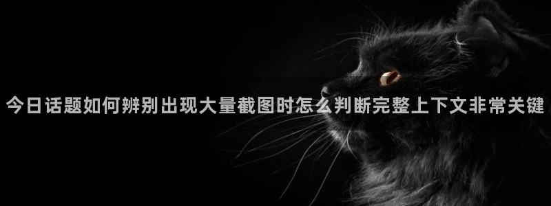 91吃瓜热点爆料:今日话题如何辨别出现大量截图时怎么判断完整上下文非常关键