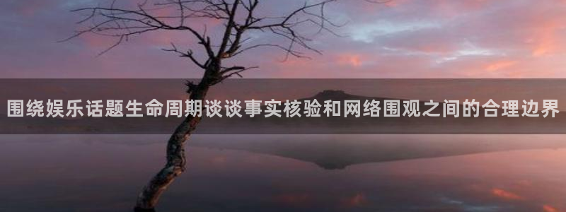吃瓜网站导航:围绕娱乐话题生命周期谈谈事实核验和网络围观之间的合理边界
